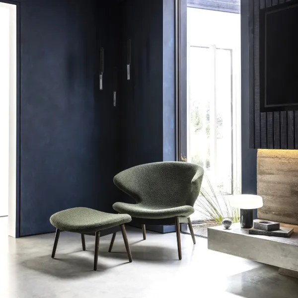 Case FurnitureElla armchair and ottoman by Matthew Hilton